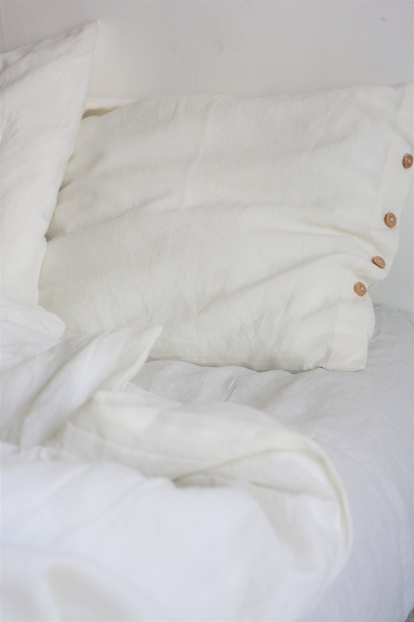 Linen Pillow Case White Linen Pillow Shams White Linen Etsy