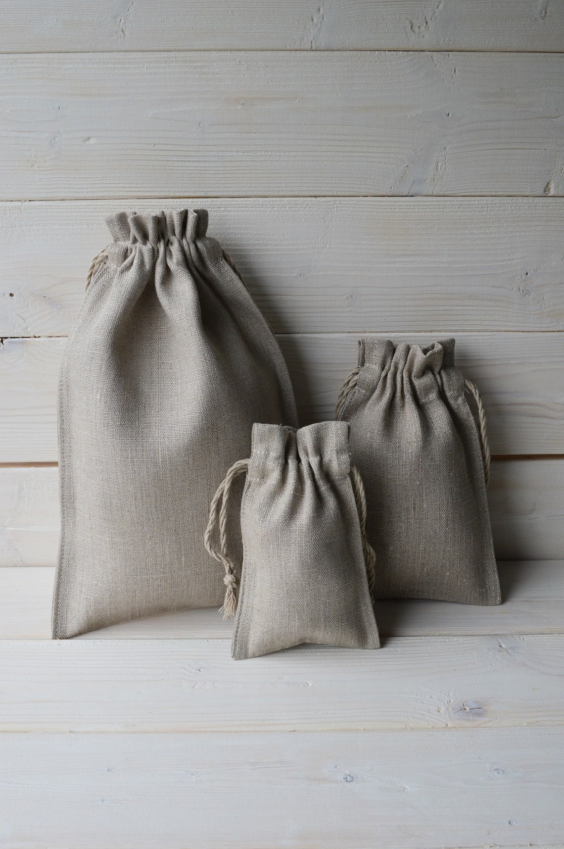Linen Bag Linen Gift Bag Small Gift Bag Natural Linen Bag Etsy