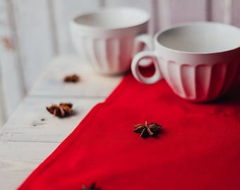 Red linen napkins, valentines day, red holiday napkins, napkins cloth, linen napkins, dinner napkins, red napkins, red holiday napkins