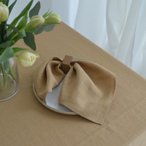 Linen napkins for wedding, cloth dinner linen napkins, large size napkins from stonewashed linen