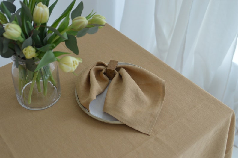 Linen napkins for wedding, cloth dinner linen napkins, large size napkins from stonewashed linen