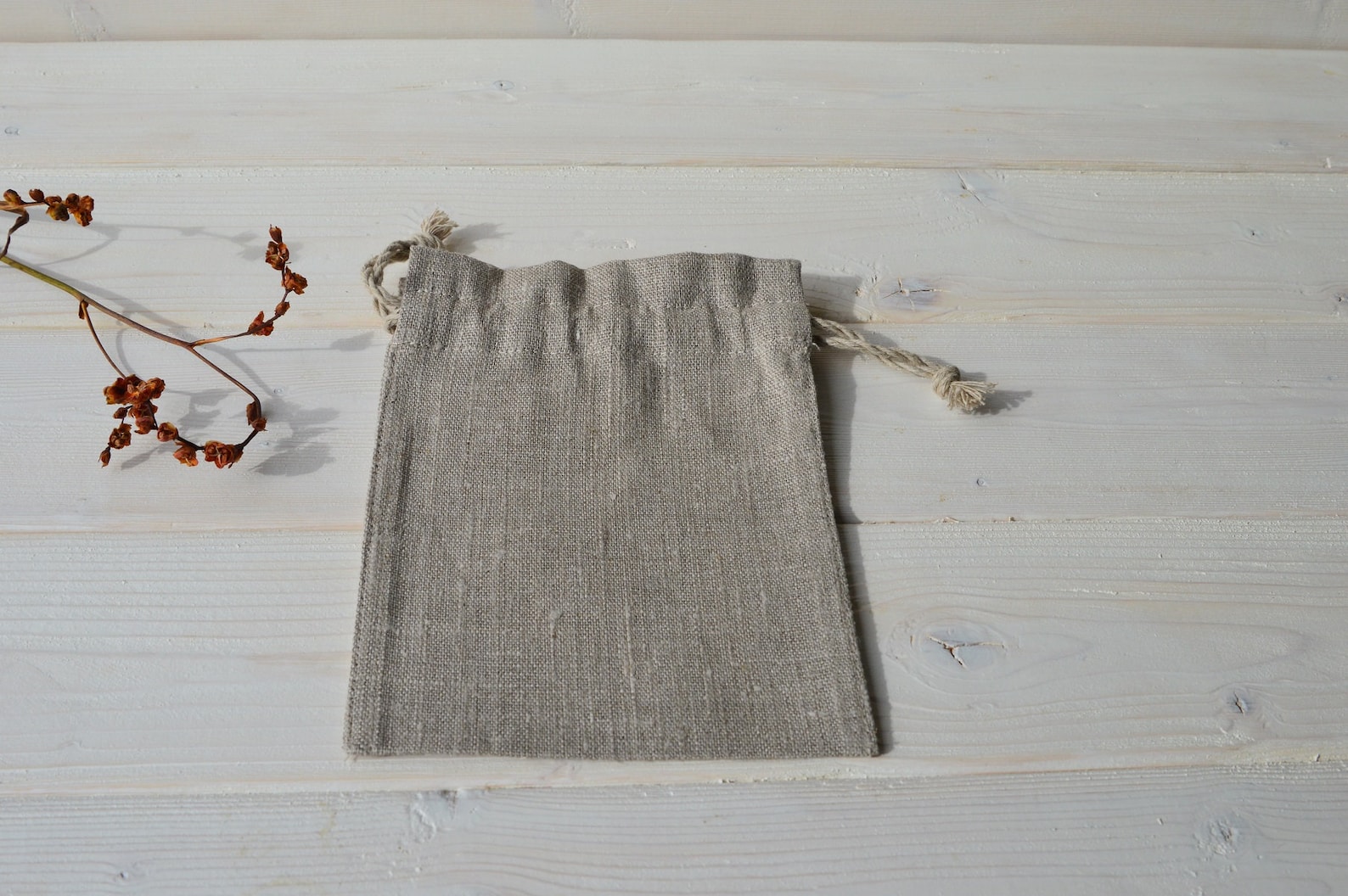 Linen Bag Linen Gift Bag Small Gift Bag Natural Linen Bag Etsy