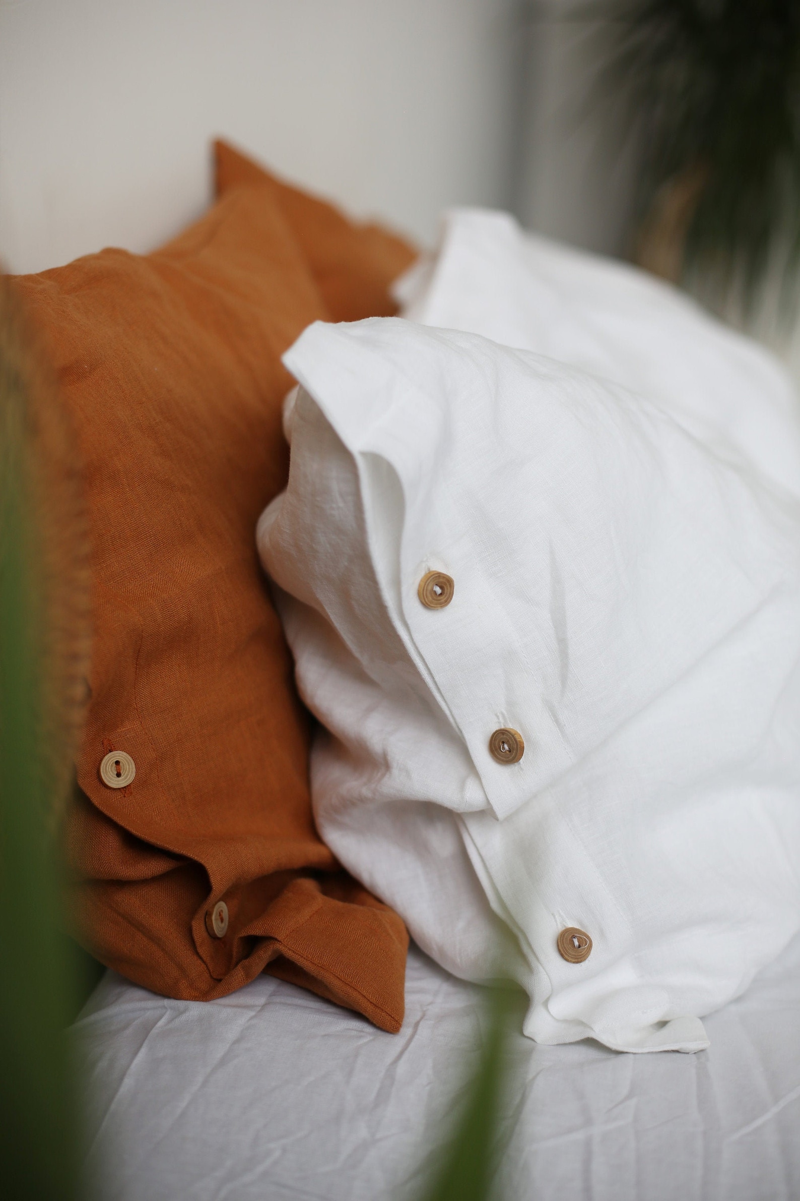 Linen Pillow Case White Linen Pillow Shams White Linen Etsy