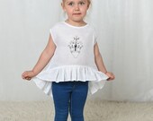 Girls blouse, linen blouse, linen girls tops, toddler shirts, eco friendly clothes, baby girl tops, girls summer clothes, toddler girl shirt