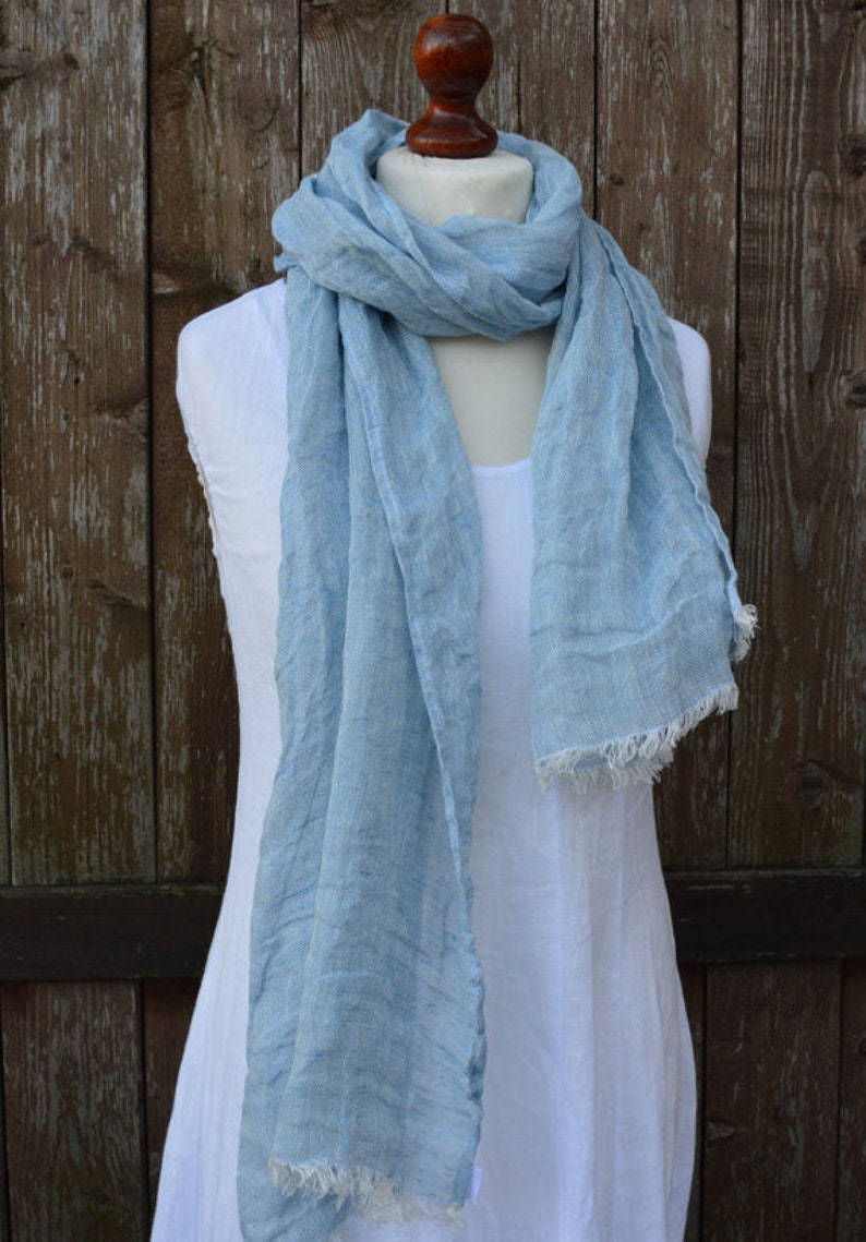 Organic Linen Scarf Natural Linen Scarf Extra Large Linen Etsy Canada
