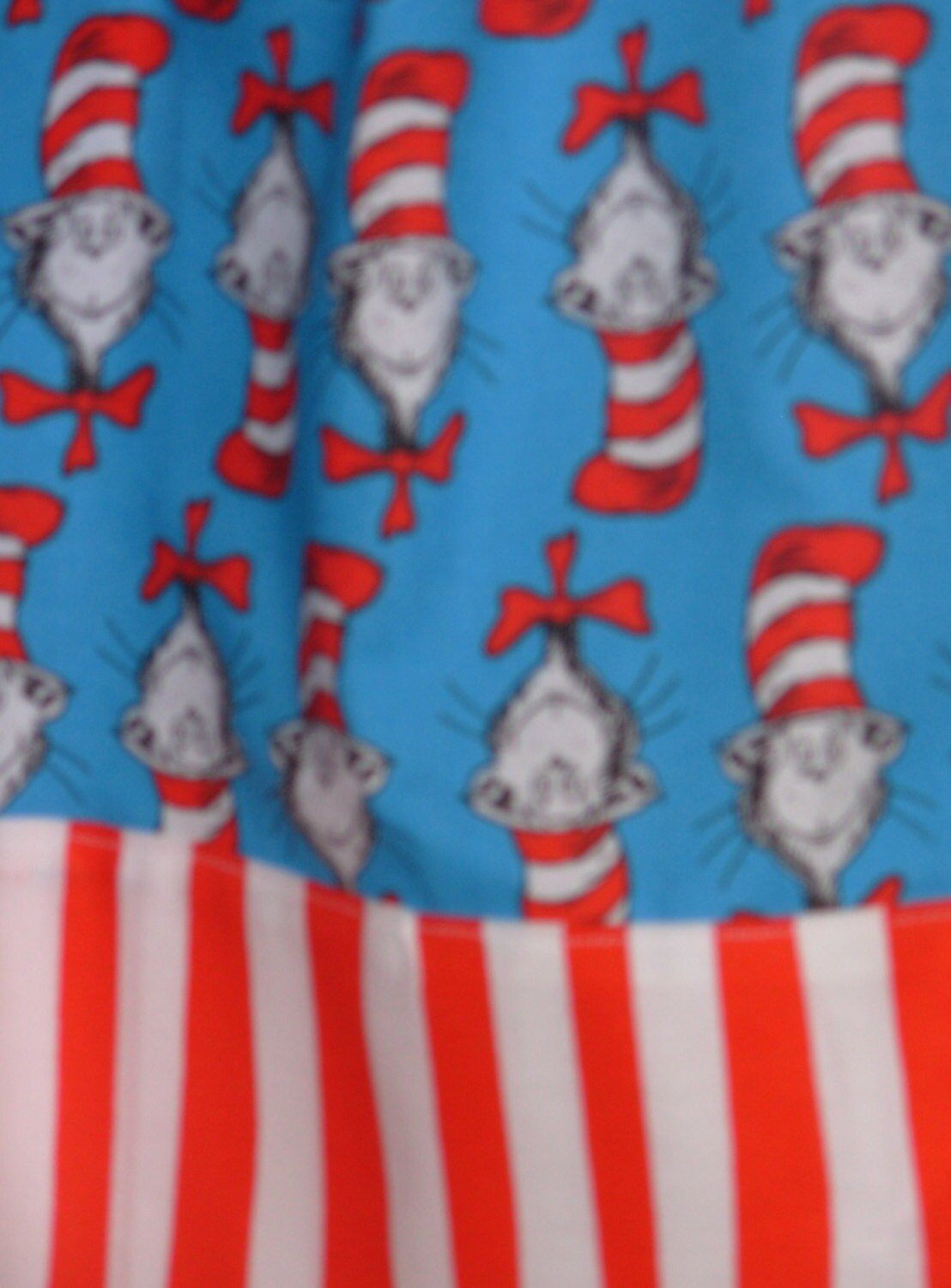 Dr. Seuss Cat in the Hat Baby Girl's Dressred White and Etsy