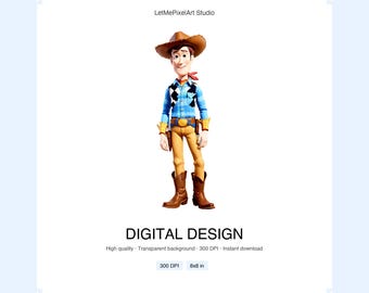 Woody Toy Story, png-bestand | Levendige Pixar Art (digitaal ontwerp)