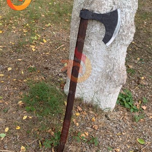 Custom Hand-Forged Viking Blade Axe – Viking-Inspired Medieval Design with Premium Sheath