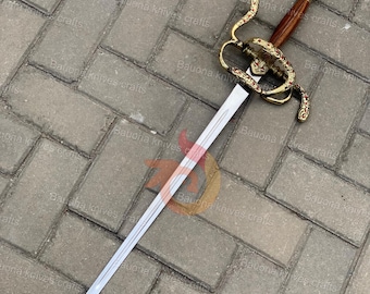 Hand Forged Highlander Inspired Sword: High-Carbon Steel Replica