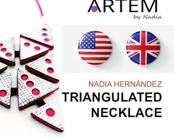 Tutorial de collar triangular de arcilla polimérica: Guía de joyería artesanal (PDF)
