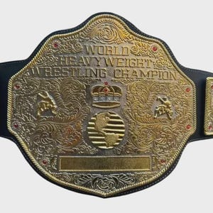 BIG GOLD World Heavyweight Championship Replica Tittle Belt Adult 6MM die-cast| World Wrestling Best Gift For Him