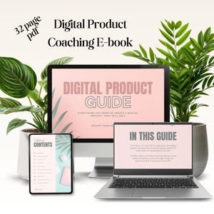 32 Page Sell Digital Products Online PDF, Printable How To Guide, Online business, Passive Income, Guide To Selling Digital Products
