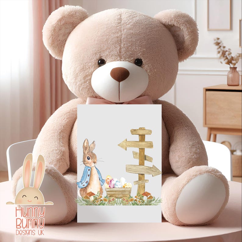 Blue Rabbit Easter Clipart 1st Easter Transparent PNG Easter Egg ...