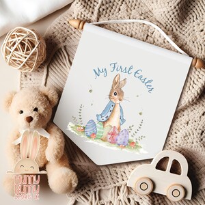 Blue Rabbit Easter Clipart 1st Easter Transparent PNG Easter Egg ...