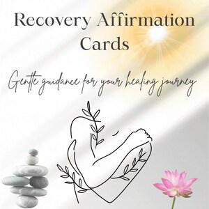 Cartes d'affirmation de rétablissement | Citations de guérison imprimables | Soutien en santé mentale | Sobriété et développement personnel | Téléchargement numérique édifiant
