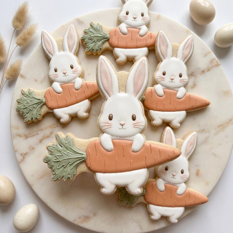 Easter Carrot bunny Cookie Cutter STL (7 Sizes) Digital File - Instant Download image 3