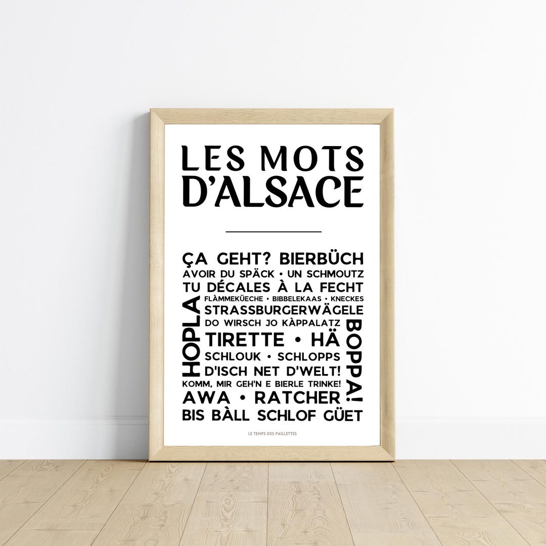 Alsatian Poster – Poster of Alsatian Words and Expressions – Regional ...