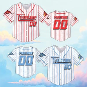 Custom Racing Baseball Jersey For Kid, Personalized Name & Number Striped Team Shirt for Car Lovers, Sports Fans Shirt, Team Matching Jersey