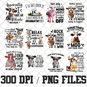 x12 funny cow sublimation designs, sublimation designs bundle, sublimation novelty mug designs, funny png, sublimation designs for mugs