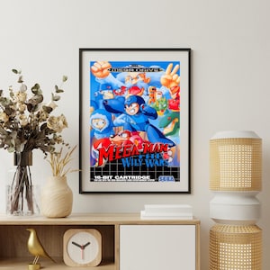 Poster retrò arcade - MEGAMAN - Decorazione per sala giochi - Regalo per giocatori geek