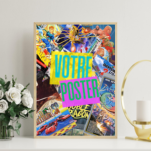 Poster personalizzato per videogiochi retrò – Poster ispirato alla tua copertina preferita – Formato A4 / A3+ / A2