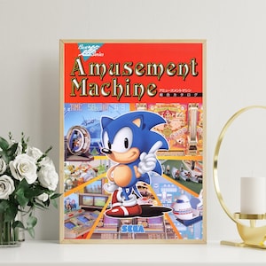 Poster retrò arcade - Macchina da divertimento - Stampa vintage - Regalo per giocatori