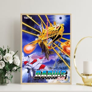 Poster arcade retrò - Darius Gaiden - Decorazione per sala giochi - Regalo per giocatori geek