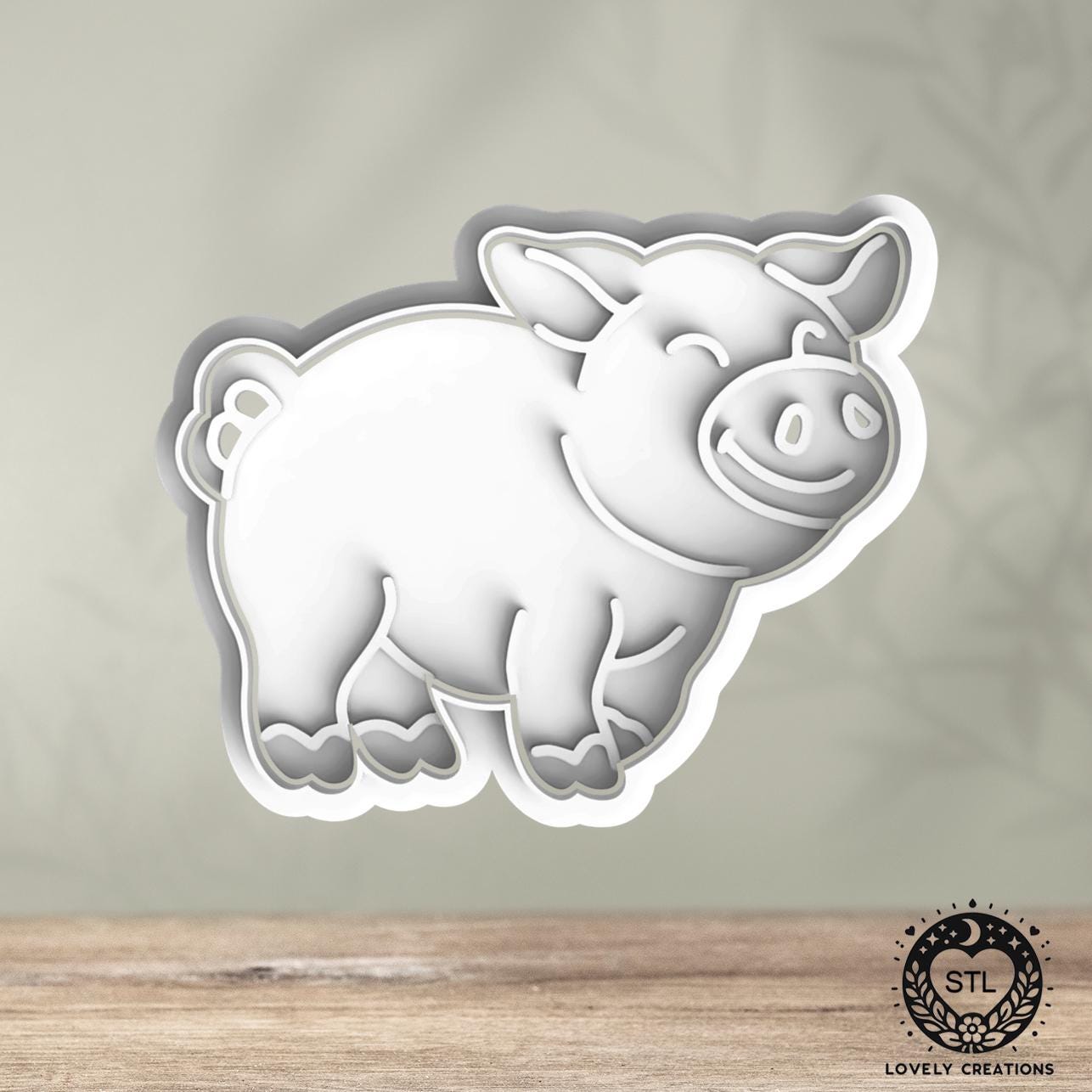 Cute Farm Animals Cow Pig Chicken Coop Happy Animal Life - STL File for ...