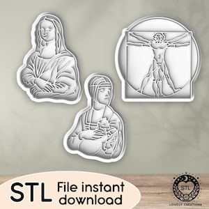 Mona lisa cookie cutter - Etsy 日本