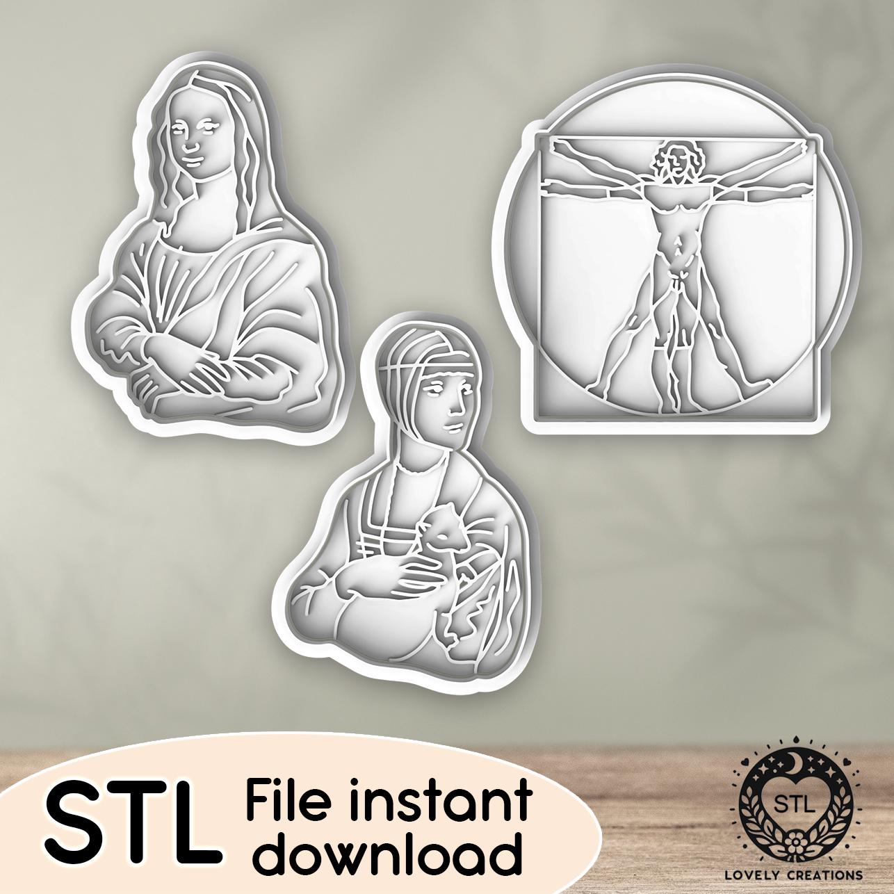 Mona lisa cookie cutter - Etsy 日本