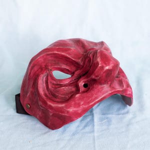 Capitano “Captain Tusk” Mask – Handmade Resin Commedia Mask with Boar-Inspired Design