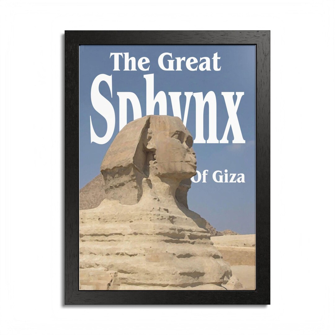 The Great Sphinx Poster | Framed Wall Art - Etsy Australia