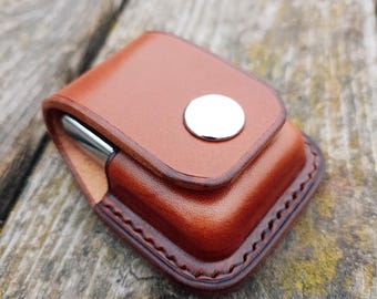 Leather Lighter Case for Zippo – Belt Holster Pouch