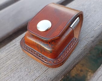 Leather Lighter Case for Zippo – Belt Holster Pouch