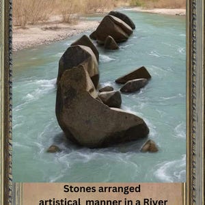 Printable Poster Stones in River Water - Etsy