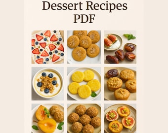 10 Mediterranean Dessert Recipes PDF.No Sugar Added + Store-Bought Sweets Guide.Weight Loss Tracker Bonus.Instant Download.Mother’s Day Sale