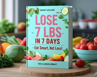 Recetas bajas en calorías: Plan de comidas de 7 días + Planificador de fitness para perder peso – Seguimiento del progreso incluido (PDF) Oferta del Día de la Madre