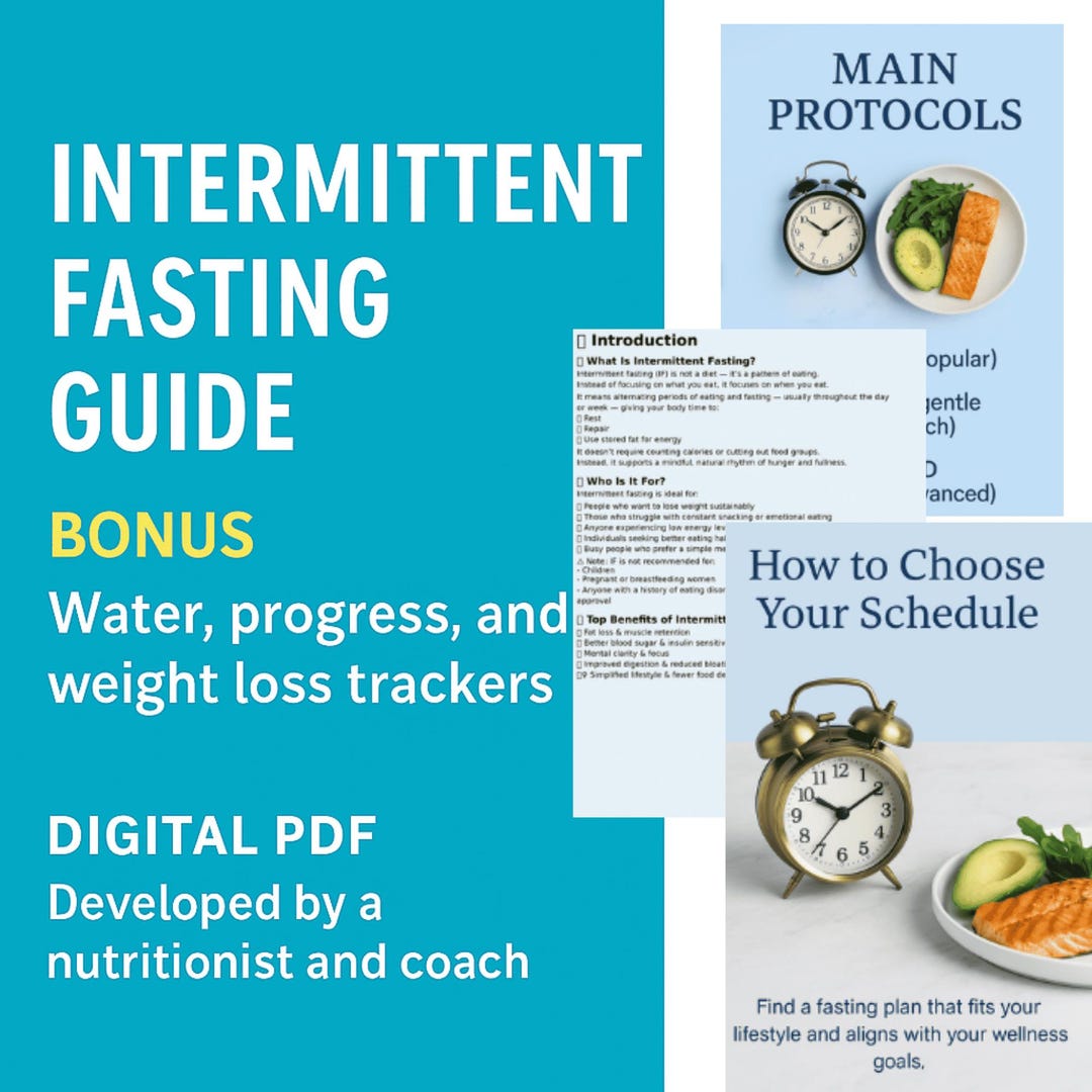Intermittent Fasting Guide | Wellness & Weight Loss Tracker | Hydration ...