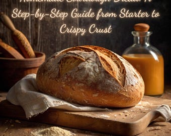 Receta de comida saludable para toda la familia. Pan casero de masa madre: Guía paso a paso, desde la base hasta una corteza crujiente. Libro PDF sobre pérdida de peso. Oferta del Día de la Madre.