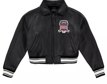 Vintage 80s AVIREX Type A2 Sack Time Leather Flyers Bomber