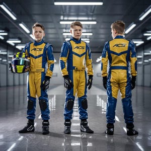 Handmade Motorbike Kids Leather Suits Kids / Adults Motorbike Motorcycle Suit Biker ACS.