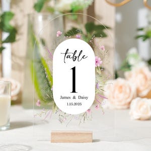 Wedding Acrylic Table Number, Arch Table Numbers, Table Decor Wedding Signs, Custom Table Numbers Clear wedding table numbers