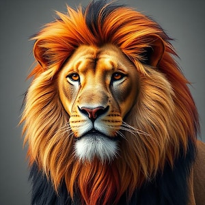 Lion Hunting Face, AI Art, Wall Art, Modern Safari Animal, Wall Art Print, Digital Wall Art Print, Home Decor Wall Art