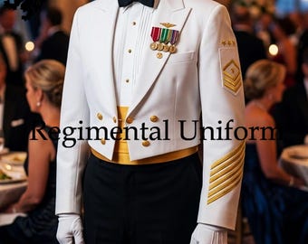 us navy dinner dress white MALE OFFICER/ENLISTED JACKET Second Tour Uniforms WW2 ~ Navy ~ Officers