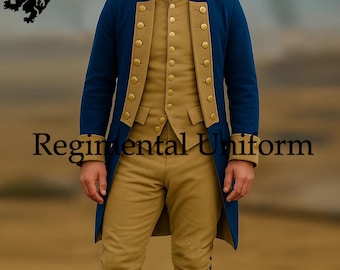 Abrigo de lana estadounidense del siglo XVIII: recreación colonial de la Guerra de la Independencia
