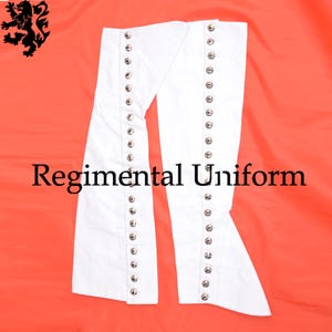 Wool Regimental Gaiters: Revolutionary War Style - Custom Fit