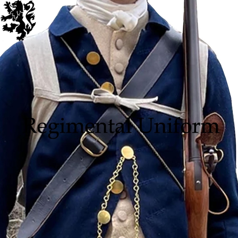 Colonial Navy Blue Wool Frock Coat - Revolutionary War Reproduction - Etsy