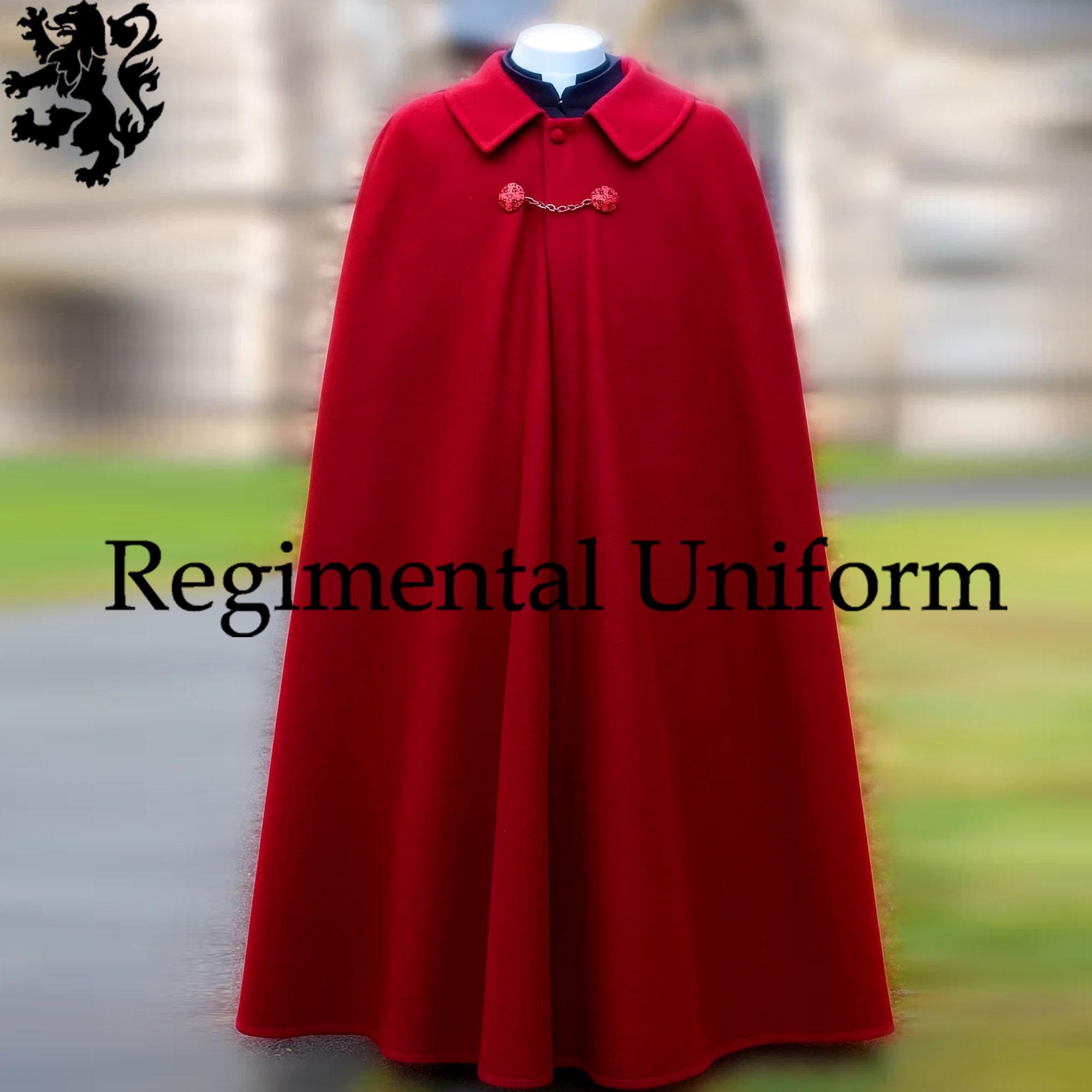 Roman Priest Cloak: Preacher Clerical Mental Vestment Maroon Wool Cloaks