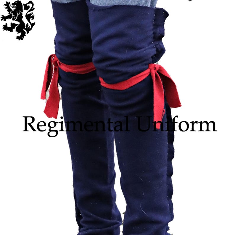 American Revolutionary War Continental Army Coat Costume Navy Blue Wool - Historical Uniform Colonial American Soldier Costumes Army Jacket Gaiters