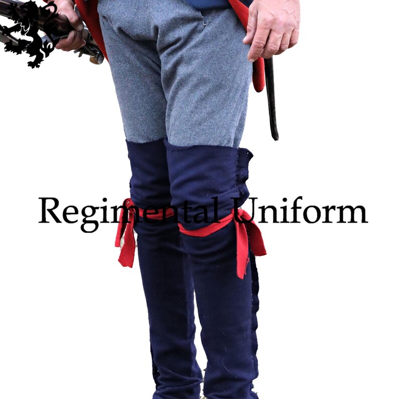 American Revolutionary War Continental Army Coat Costume Navy Blue Wool - Historical Uniform Colonial American Soldier Costumes Army Jacket Breeches